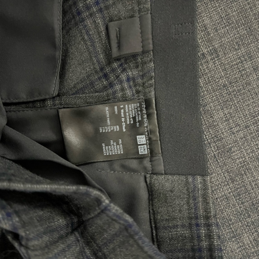 Gray Plaid Trousers